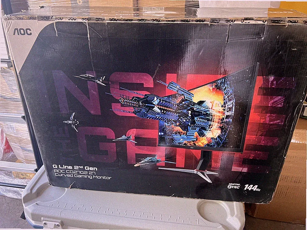 AOC CQ27G2 27" Super Curved Frameless Gaming Monitor QHD 2K, Height adjustable