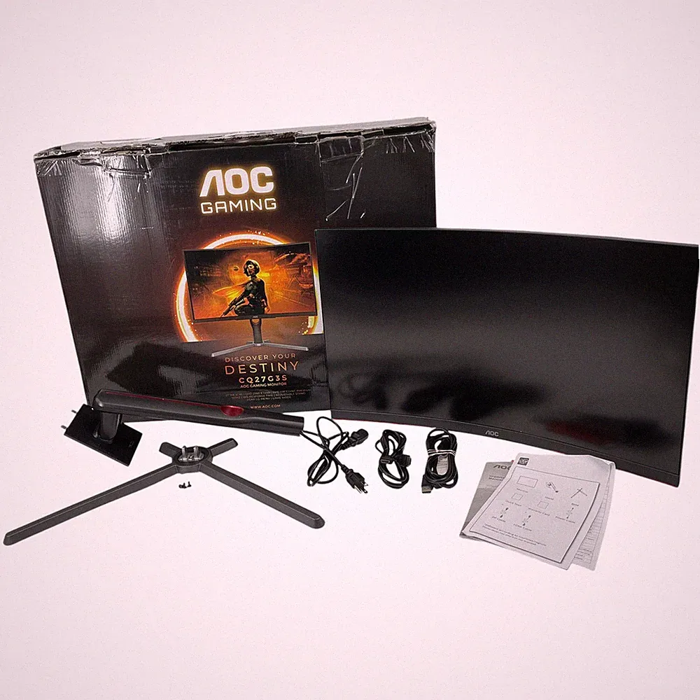 AOC CQ27G3S QHD 2K 2560x1440 165Hz 1ms Frameless Curved Gaming Monitor #U5281