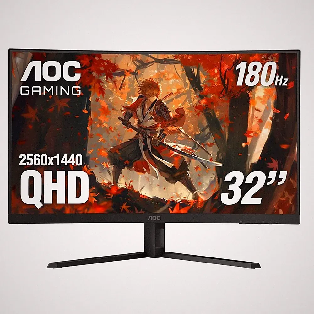 AOC CQ32G4VE 31.5" Curved Gaming Monitor QHD 180Hz 0.5ms AMD FreeSync Premium
