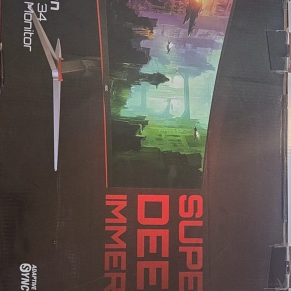 AOC CU34G2X 34" Curved Gaming Monitor 3440x1440 144Hz 1ms Adaptive-Sync