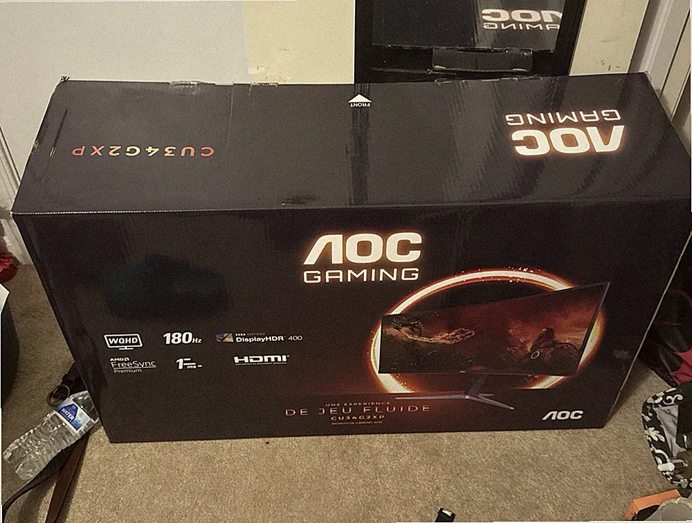 AOC CU34G2XP 34" Curved 3440x1440 VA 180Hz HDR400 FreeSync HDMI/DP