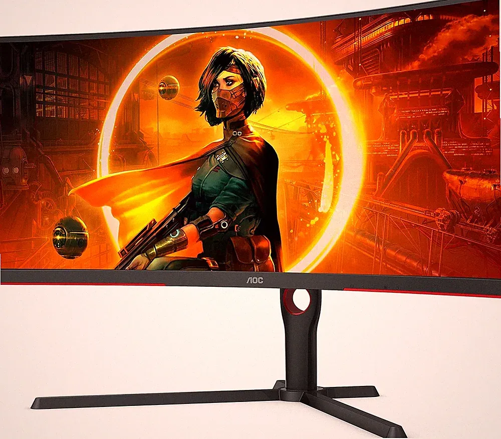 AOC CU34G3S 34" UltraWide QHD 1ms 165Hz FreeSync Curved Gaming Monitor