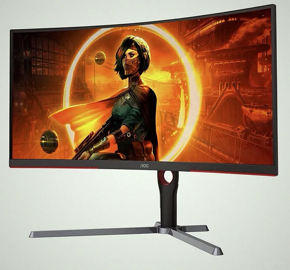 AOC CU34G3S 34" UltraWide QHD 1ms 165Hz FreeSync Curved Gaming Monitor. New