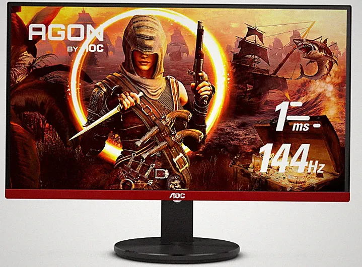 AOC G2490VX 24" Frameless Gaming Monitor FHD 144H, 1920x1080 - NEW