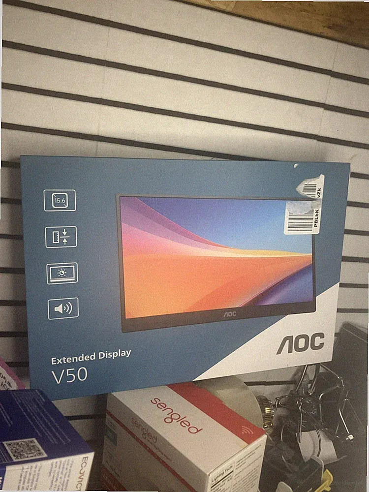 AOC Portable Monitor 15.6'' FHD 1080P IPS 125% sRGB, USB-C HDMI TravelMonitor @1
