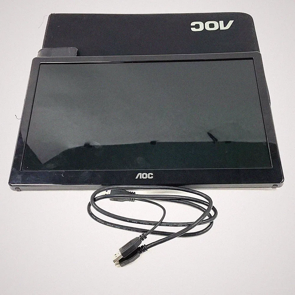 AOC Portable Monitor 15.6" FHD IPS 1920x1080 60Hz 5Ms with Carry Case for Travel