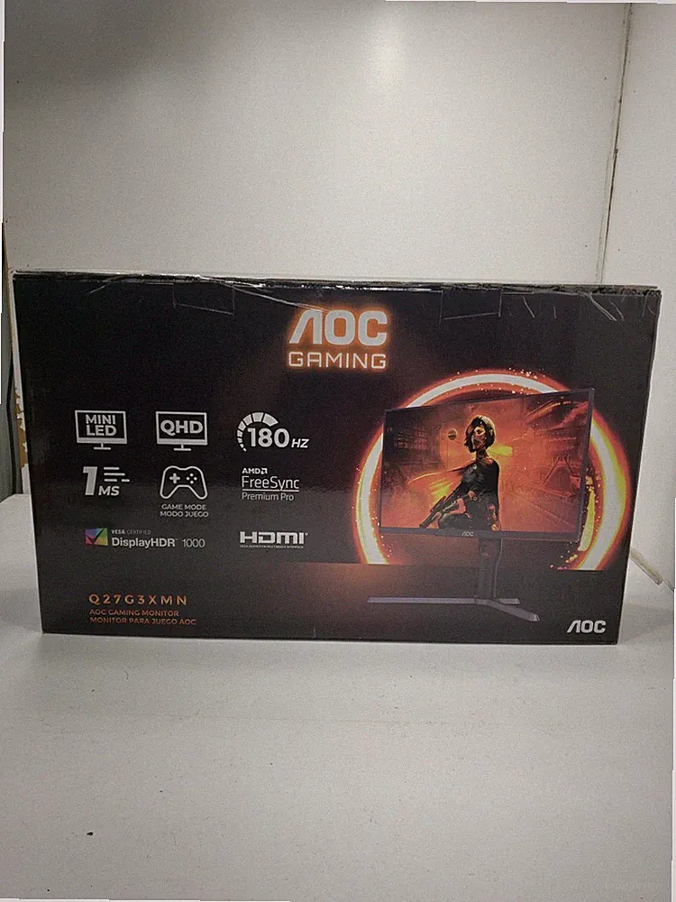AOC Q27G3XMN 27" QHD Gaming Monitor, 2560x1440, Mini LED, 180Hz 1ms NEW