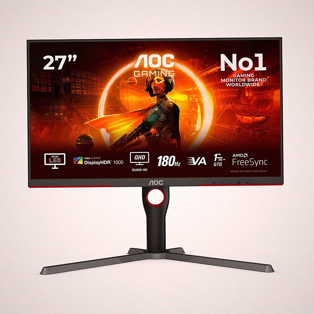 AOC Q27G3XMN 27" QHD Mini LED Gaming Monitor 180Hz HDR1000 FreeSync Pro