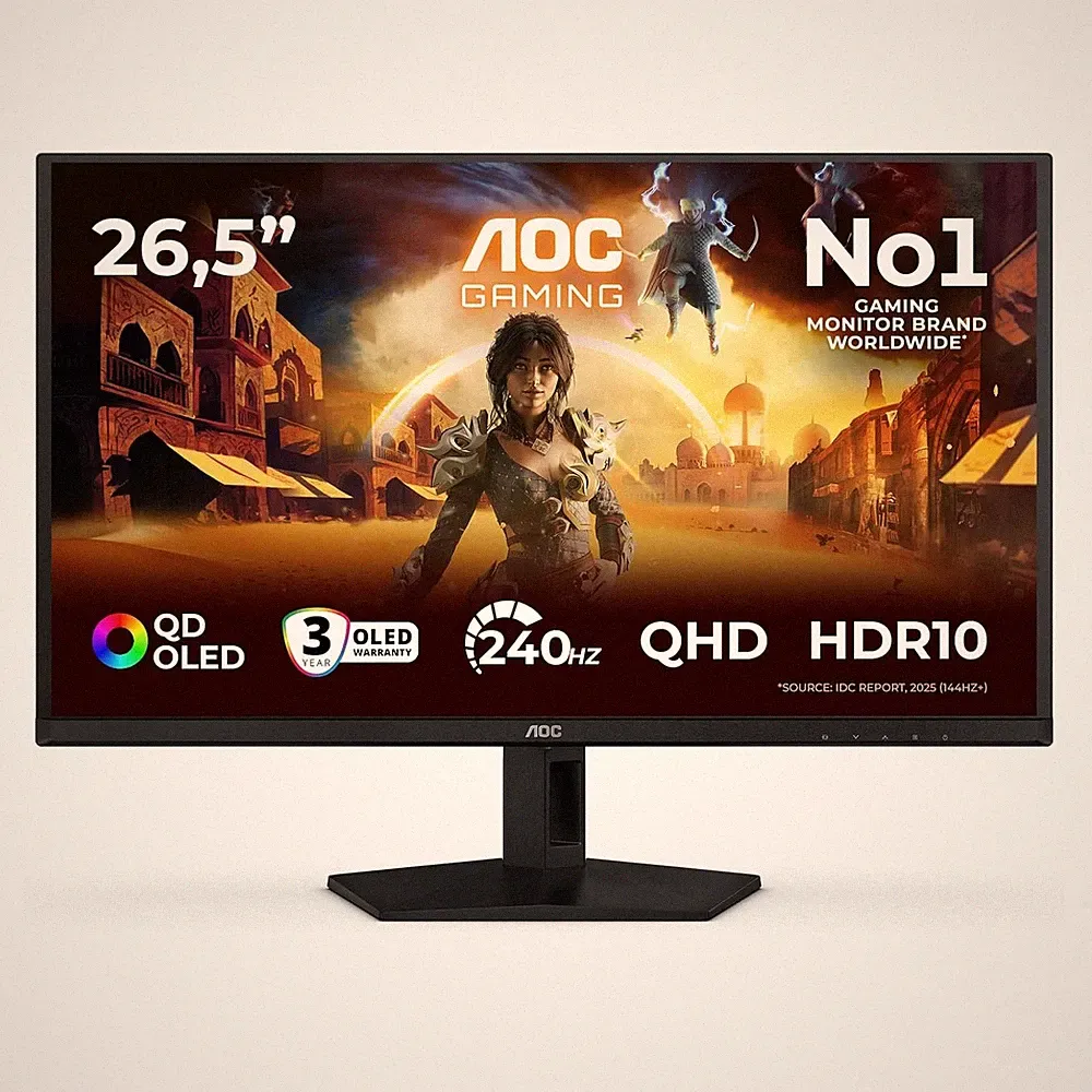 AOC Q27G41ZDF 26.5'' QD-OLED Flat Monitor 16:9 2560 x 1440 HDR10 240Hz G-menu