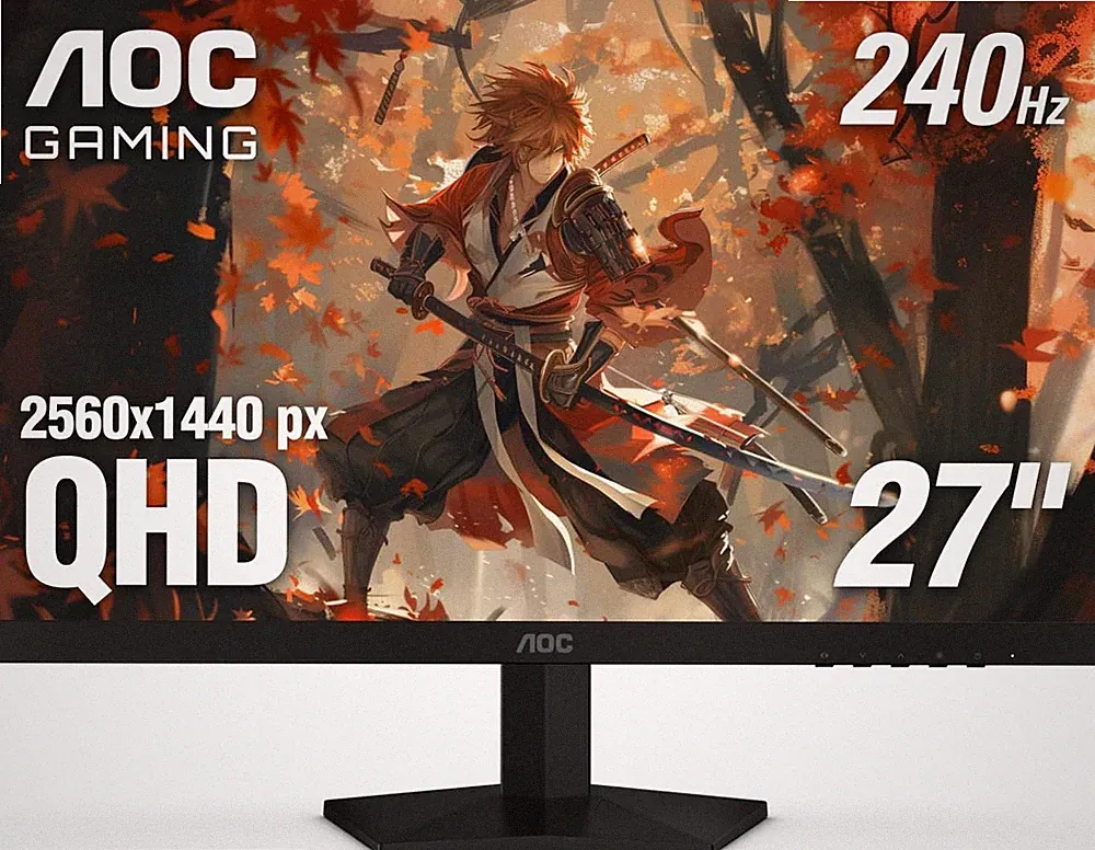 AOC Q27G41ZE 27 Inch QHD IPS Gaming Monitor 2560X1440, 240Hz, Overclock 260Hz