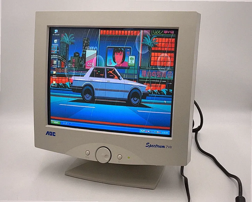 AOC Spectrum 7VLR 16" Color CRT Computer Monitor Retro Gaming 2000 Tested