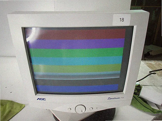 AOC Spectrum 7VLR 16 inch CRT Computer Monitor Tested No Stand Retro Vintage