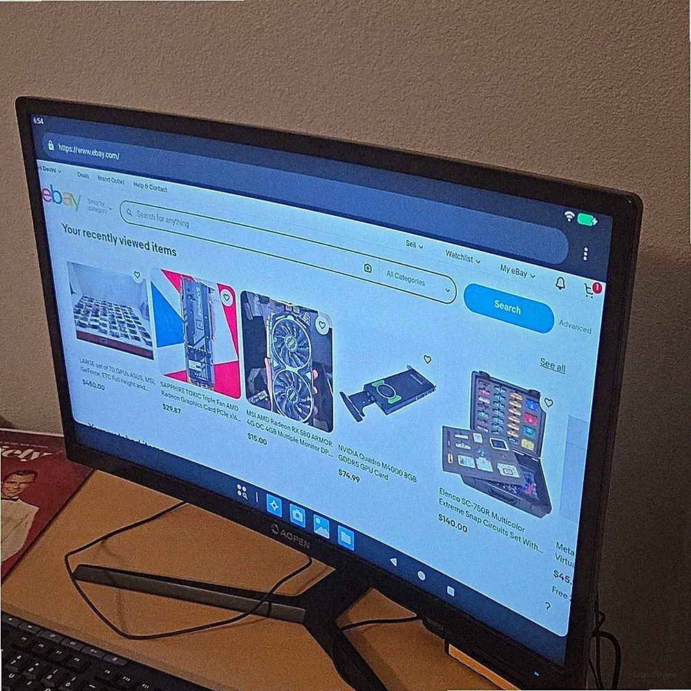 AOPEN 24HC1QR 24in Curved Gaming Monitor 144Hz 1080p LED HDMI DP DVI