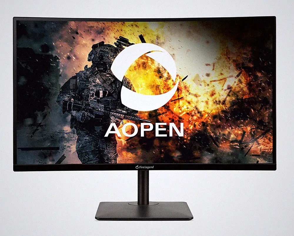 AOPEN 27HC5UR S Sbmiiphx 27" Curved Gaming Monitor 2560x1440 165Hz 250Nit 1ms