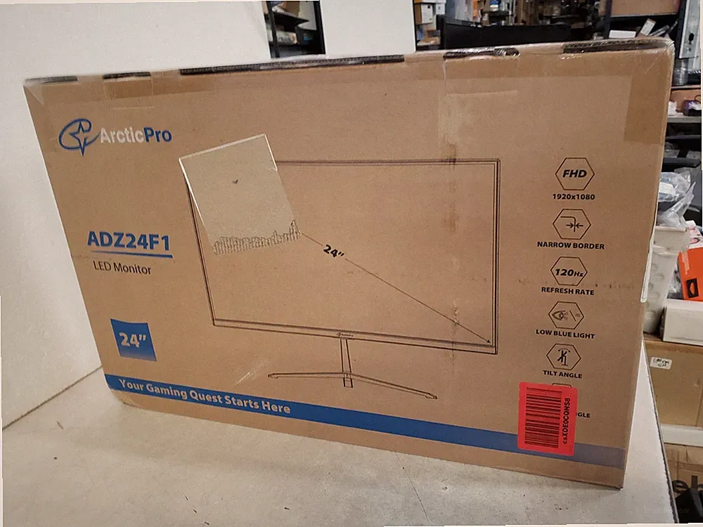 ArcticPro 24 inch Monitor 120Hz, FHD 1080p, Computer Monitor, IPS, ADZ24F1