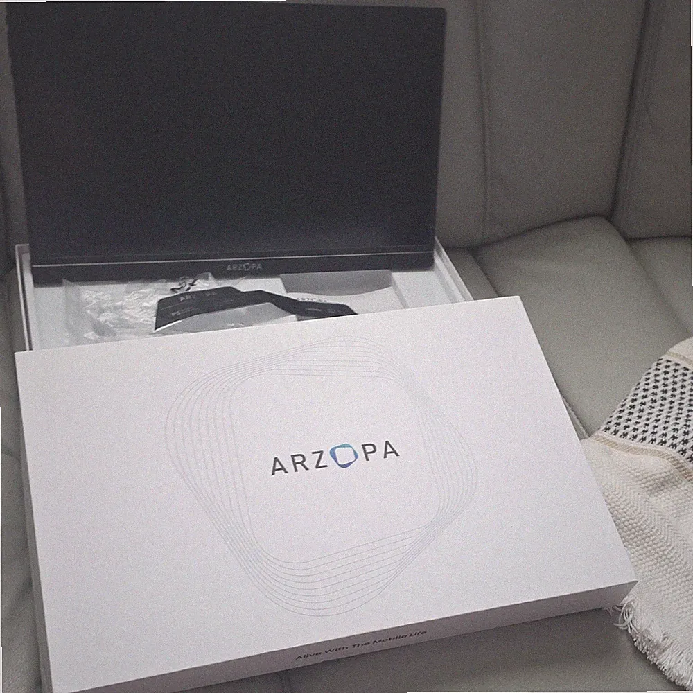 Arzopa 15.6" IPS Portable Monitor 1080p HDMI USB-C Widescreen Black