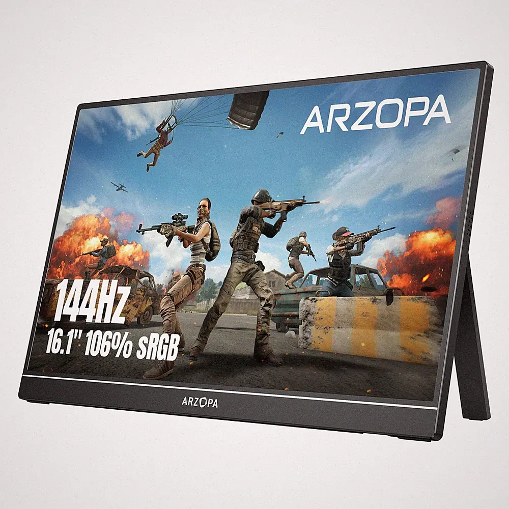 ARZOPA 16.1 144Hz Portable Gaming Monitor 106% sRGB Z1FC 1080P FHD Kickstand