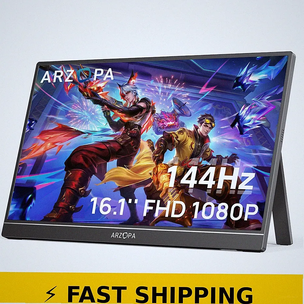 ARZOPA 16.1" 144Hz Portable Gaming Monitor - Eye Care FHD