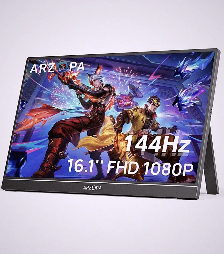 ARZOPA 16.1” 144Hz Portable Gaming Monitor FHD 1080P USB-C HDMI Z1FC New