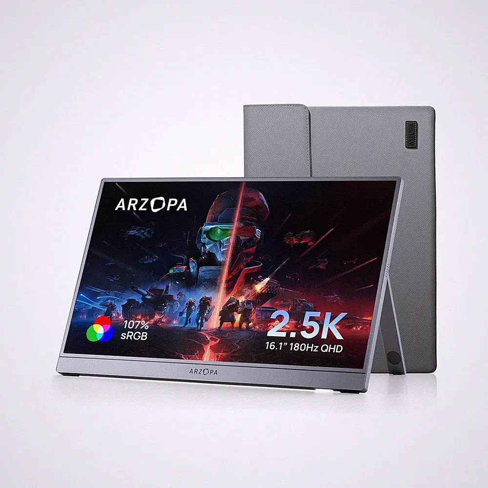ARZOPA 16.1'' 180Hz 2.5K Portable Monitor, 2560x1440 QHD 107% sRGB Kickstand...