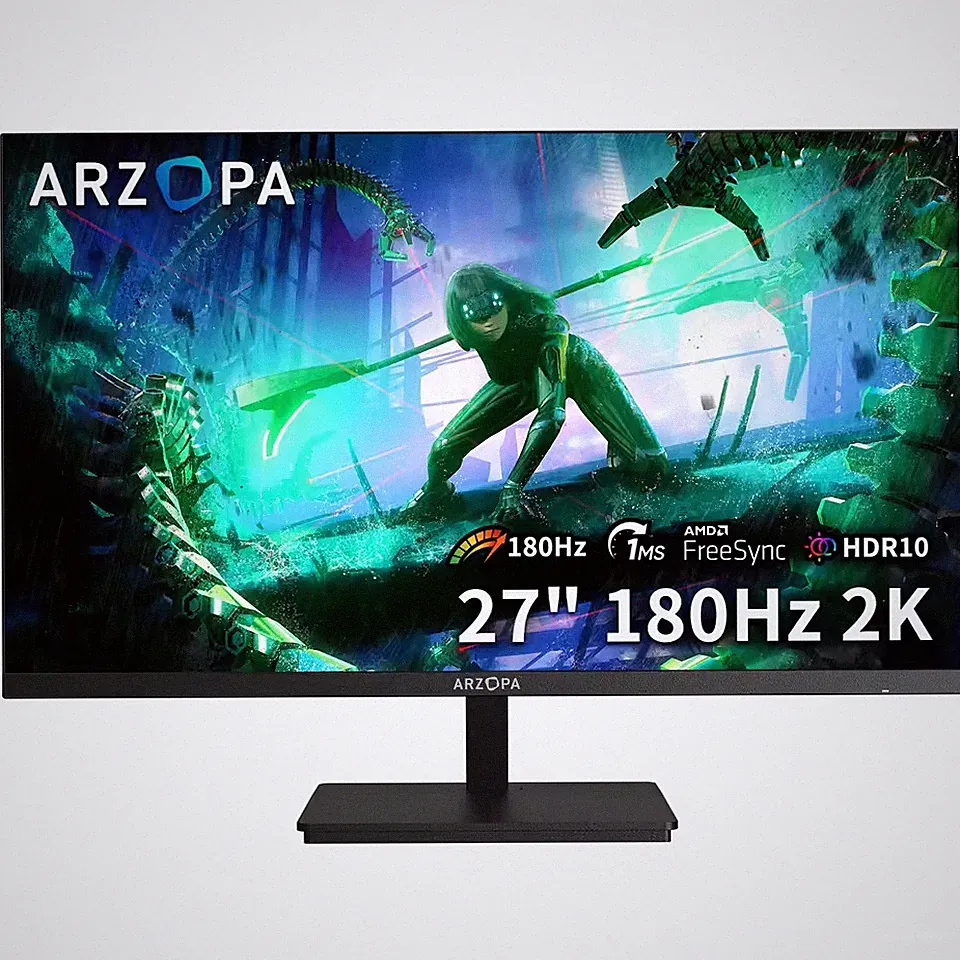 ARZOPA 27" QHD 180Hz Gaming Monitor IPS 1ms FreeSync USB-C HDR10