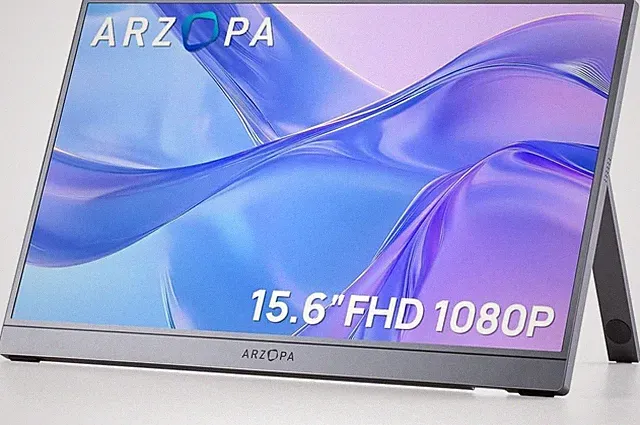 ARZOPA Portable Monitor 15.6'' FHD 1080P - Ultra-Slim Portable Laptop Monitor