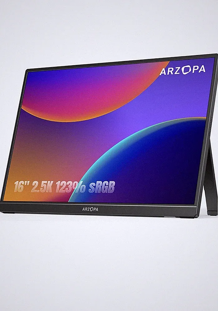 ARZOPA Z1RC 16" Portable Monitor 2.5K 2560×1600 IPS | 100% sRGB | USB-C & HDMI