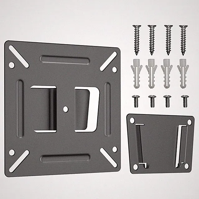 ASMXQY Monitor Wall Mount for Most 14-24" TVs, Universal Camper small, Black