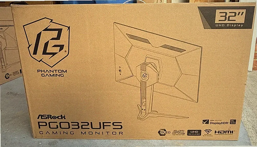 AsRock 31.5" 240Hz 4K/UHD (3840x2160) Flat WOLED Gaming Monitor, 0.03ms NEW!
