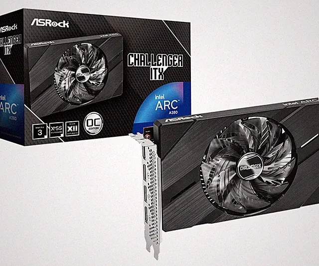 ASRock Intel Arc A380 Challenger ITX 6GB OC Graphics Card | Single Slot ITX |...