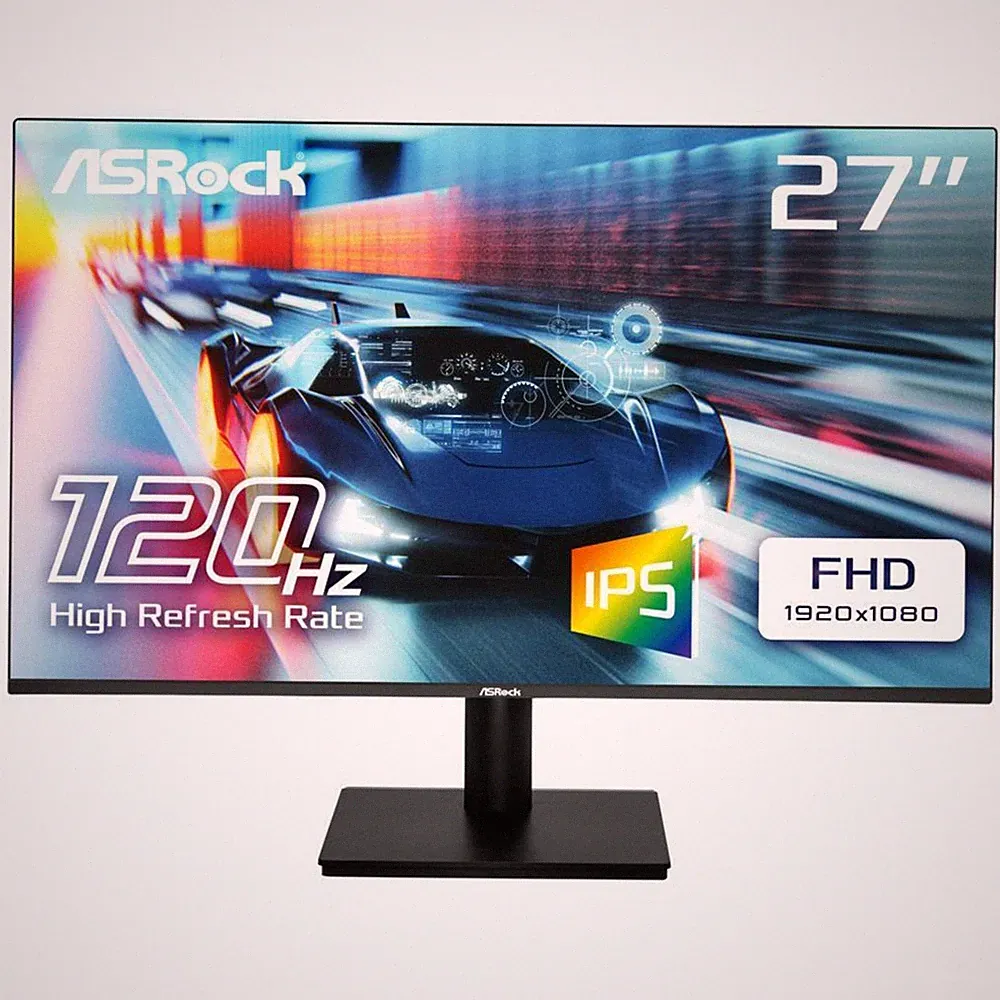 ASRock Phantom 27" FHD Gaming Monitor 1ms HDMI VGA Tilt Adjustment Flicker Free