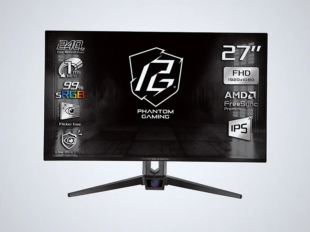ASRock Phantom Gaming 27 inch Full HD 240Hz IPS FHD AMD FreeSync Premium