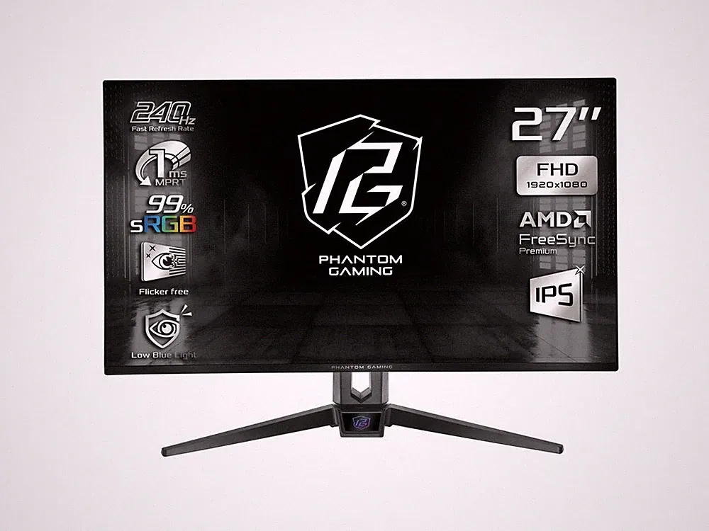 ASRock Phantom Gaming 27 inch Full HD 240Hz IPS FHD AMD FreeSync Premium (Adapti