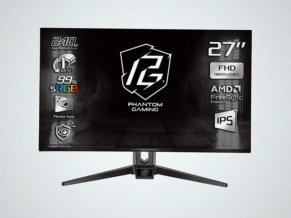 ASRock Phantom Gaming 27 inch Full HD 240Hz IPS FHD AMD FreeSync Premium