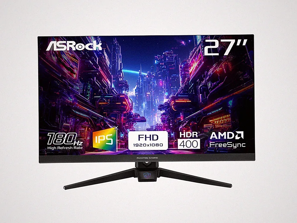 ASRock Phantom Gaming 27 inch Full HD FHD 180Hz IPS AMD FreeSync HDR400 Gaming