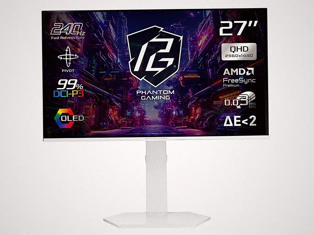 ASRock Phantom Gaming 27 inch QHD 2K 1440P 240Hz AMD FreeSync Premium 0.03ms
