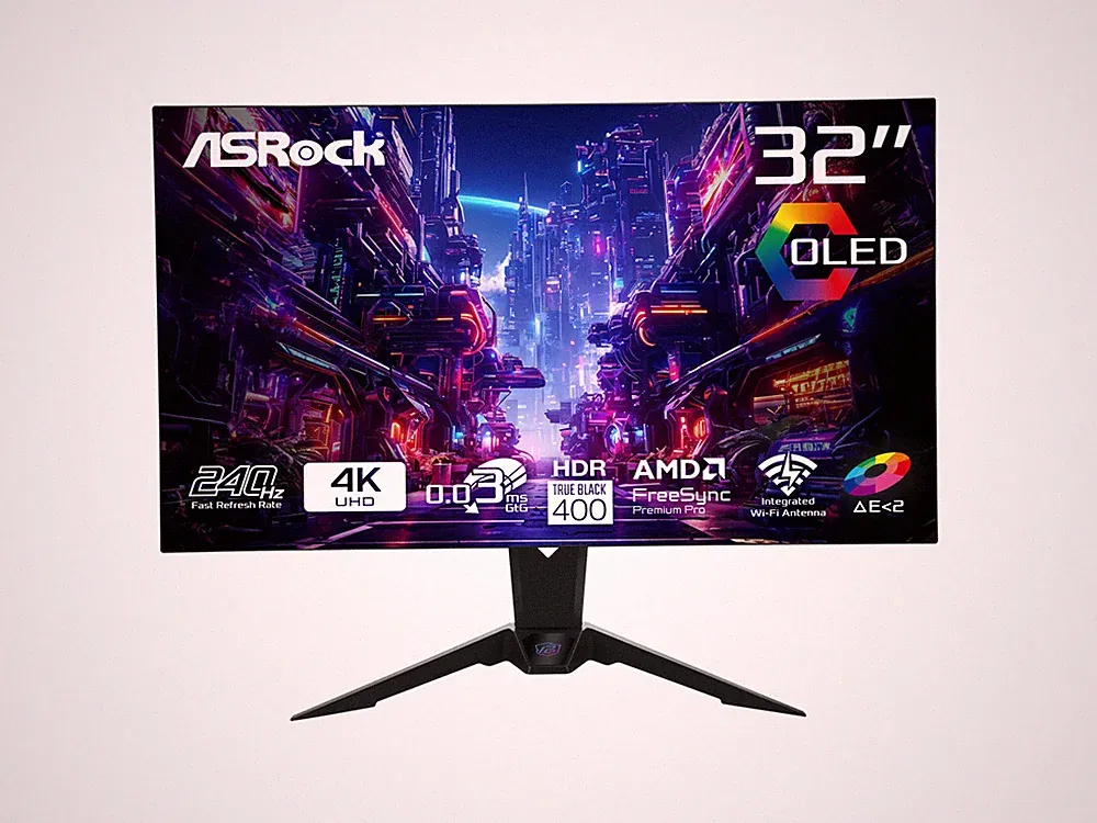 ASRock Phantom Gaming 32 inch DUAL MODE UHD 4K 240Hz FHD 480Hz FreeSync Premium
