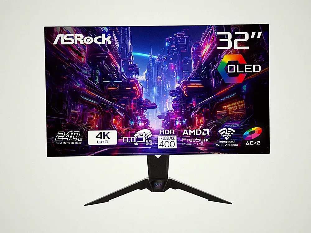 ASRock Phantom Gaming 32 inch DUAL MODE UHD 4K 240Hz FHD 480Hz FreeSync Premium