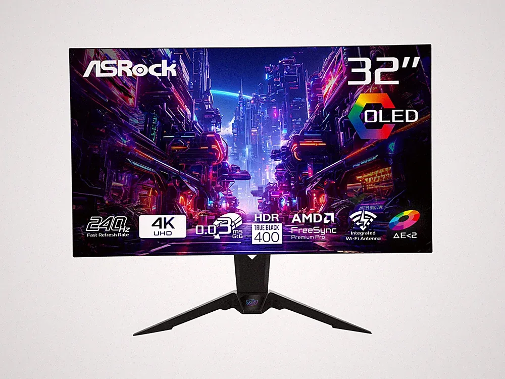 ASRock Phantom Gaming 32 inch DUAL MODE UHD 4K 240Hz FHD 480Hz FreeSync Premium