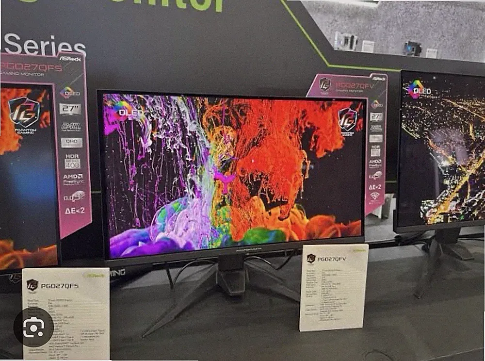 ASRock Phantom Gaming PGO27QFV 27in OLED 2560x1440 360Hz 0.03ms HDR