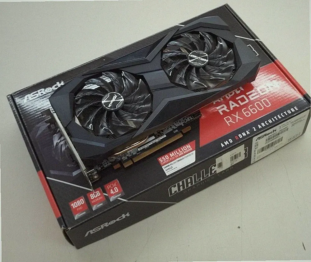 ASRock RX 6600 Challenger D 8GB Graphics Card RX6600 CLD 8G 1080p/1440p Gaming