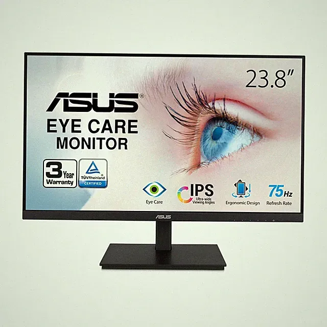 ASUS 23.8 Inch Full HD Monitor 1920x1080 IPS 75Hz Adaptive Sync HDMI USB