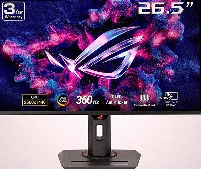 ASUS 26.5" 360 Hz OLED QHD Gaming Monitor Model XG27ACDNG
