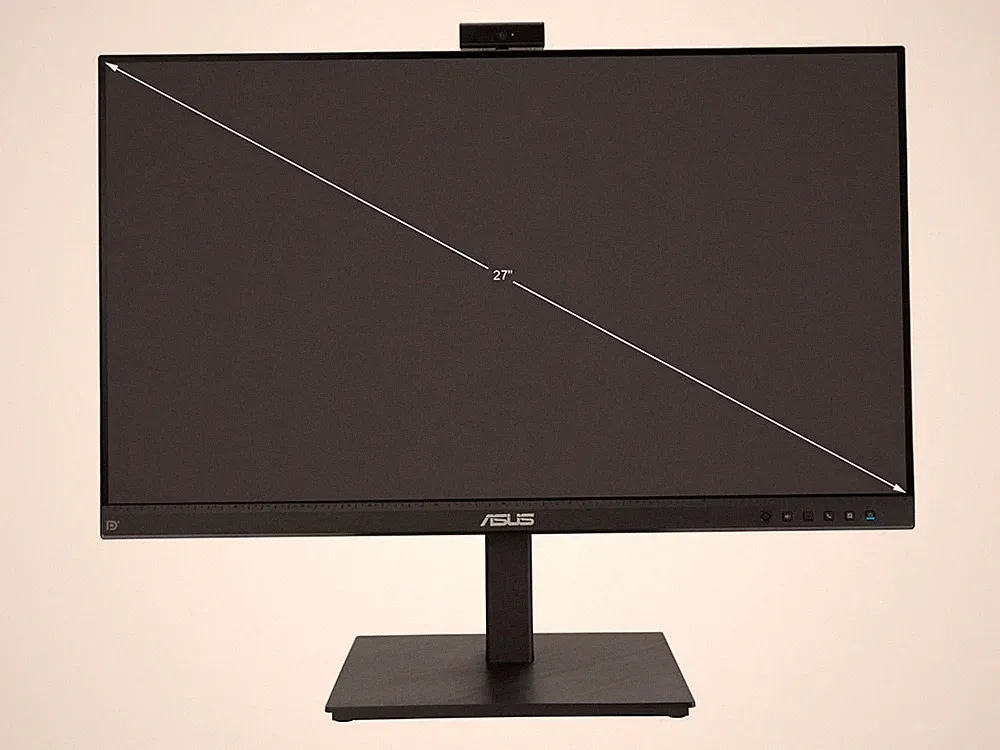 ASUS 27 inch Full HD 60Hz IPS Built-in Speakers and Webcam Computer Monitor with