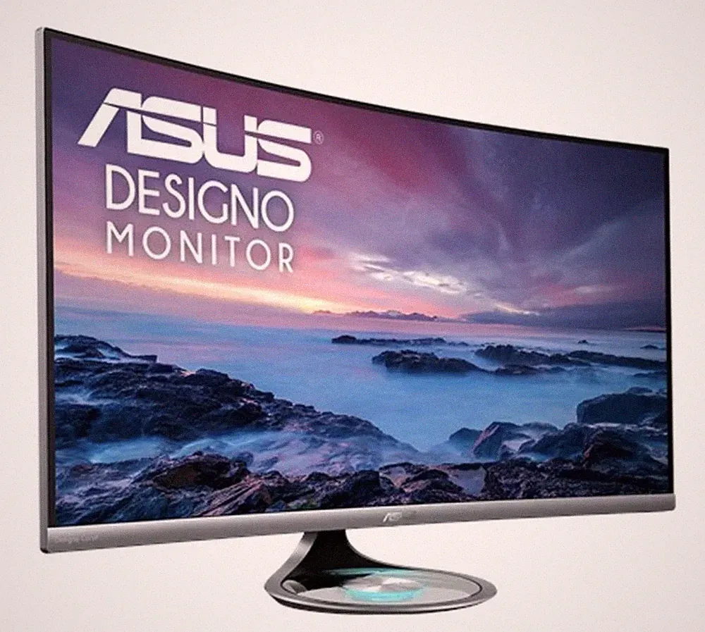 ASUS 32" Curved Monitor MX32VQ 1440p WQHD 2K Office PC Display Built In Speakers