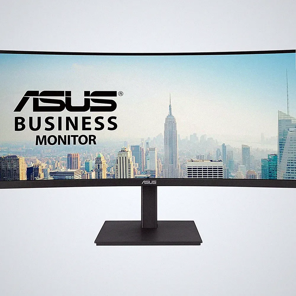 ASUS 34" Curved WQHD USB-C Docking Monitor in Black - VA34VCPSR