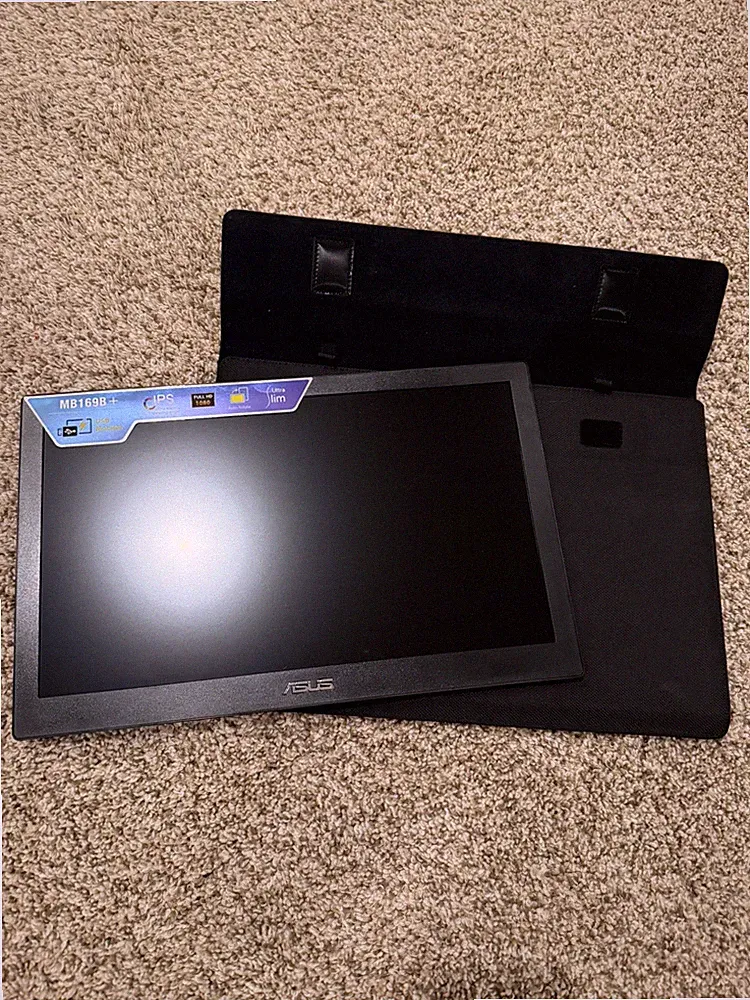 ASUS MB169B+ 15.6" Full HD 1920x1080 USB Portable Monitor with CASE