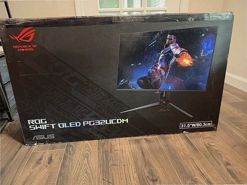ASUS PG32UCDM ROG SWIFT OLED QD-OLED Computer Monitor 31.5" 4K UHD 3840x2160*
