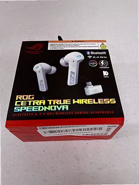 ASUS - ROG Cetra True Wireless SpeedNova In-Ear Gaming Earbuds - White