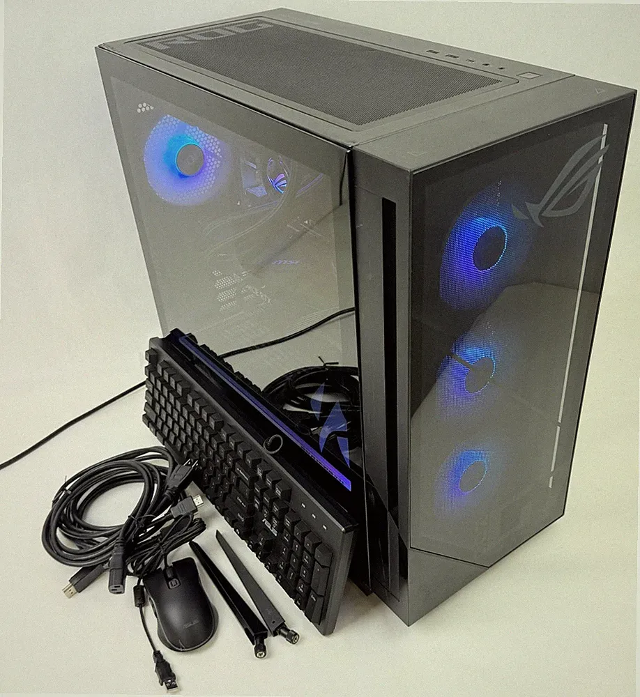 ASUS ROG GM700TZ 58L Gaming Desktop Ryzen 7 8700F 16GB 1TB SSD RTX 4060 W11H